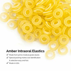 100Pcs/Bag JMU Dental Orthodontic Intra Oral Elastic Latex Rubber Bands 13 Sizes