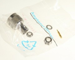(2pcs) 172111 Straight CoAxial RF Connector N Type Plug Amphenol RG 141/142/223
