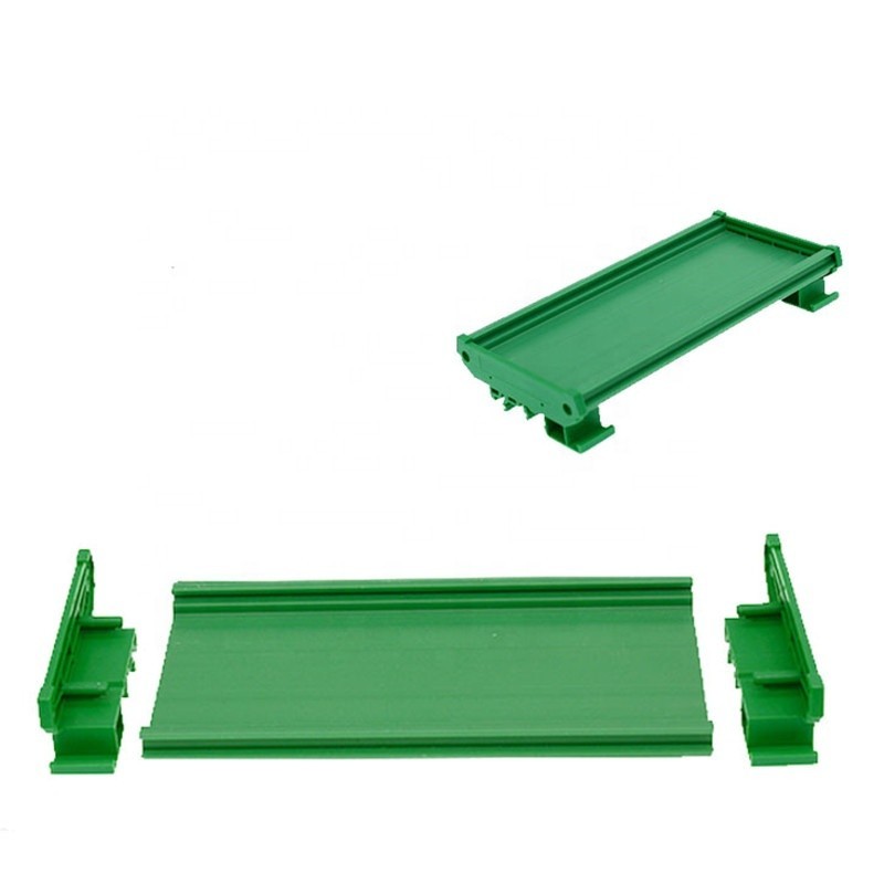 DIN Rail Mounting Carrier Bracket Terminal Block Connector Plastic Box PCB Mount