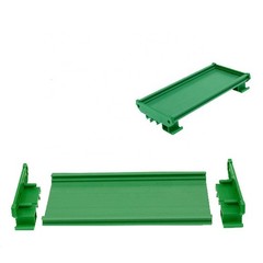 DIN Rail Mounting Carrier Bracket Terminal Block Connector Plastic Box PCB Mount