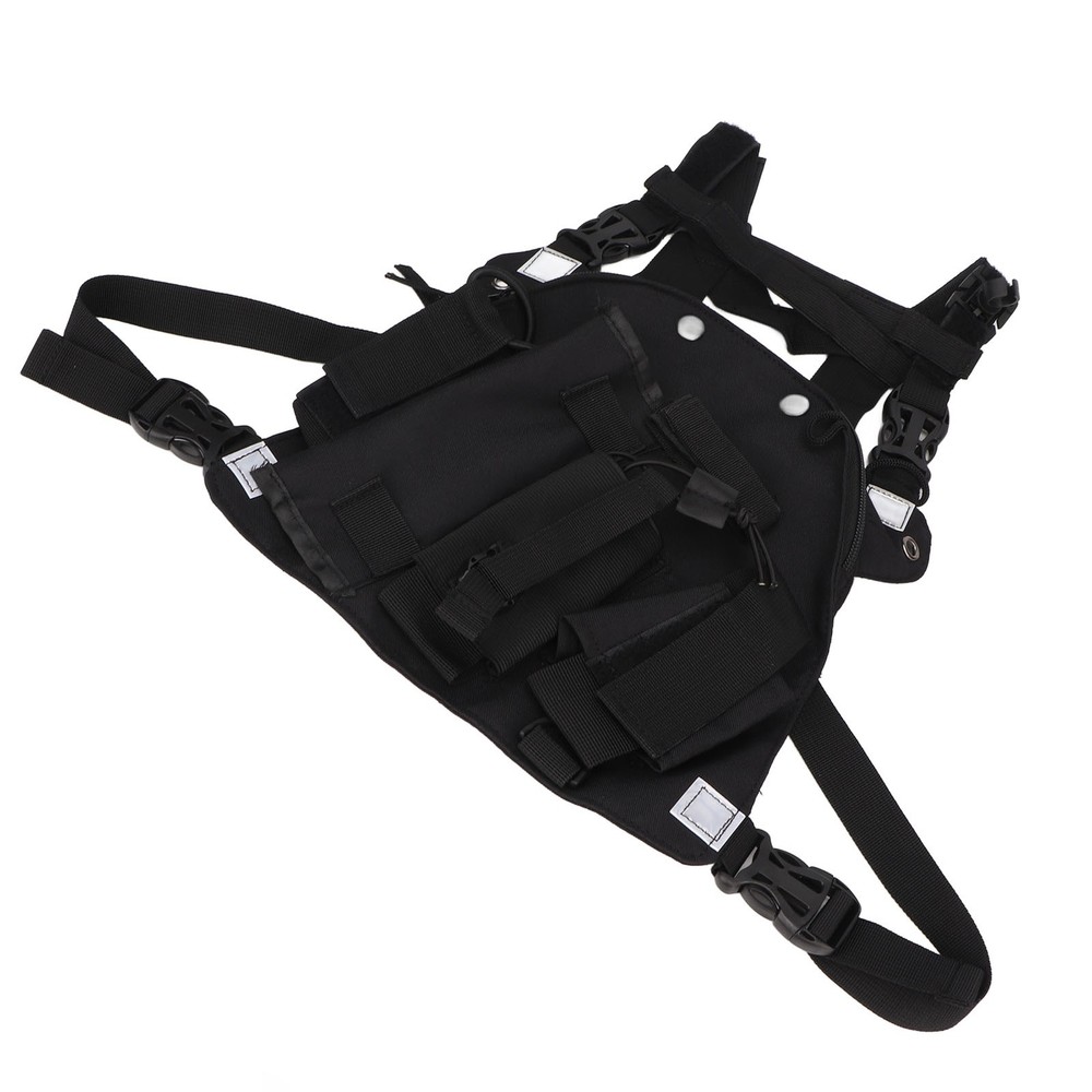 Radio Chest Harness Bag Oxford Cloth Universal Walkie Talkie Chest Pocket W ANDA