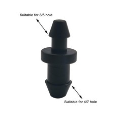 50 Pack Drip Irrigation Plugs 1/4″ Tubing Fittings End 6.35 millimeters