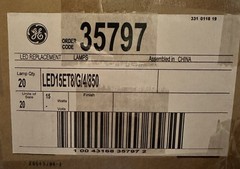 GE 35797 LED15ET8/G4/850 LED T8 Bulb / Lamps 15 Watt 5000k 2300 lumen 20 Count