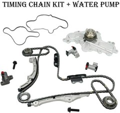 BLACKHORSE-RACING Timing Chain Kit + Water Pump for Ford Lincoln Mazda