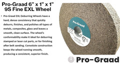 EXL Deburring Wheel – 6″ x 1″ x 1″ 9S Fine Grit – Silicon Carbide – Metal Deb…