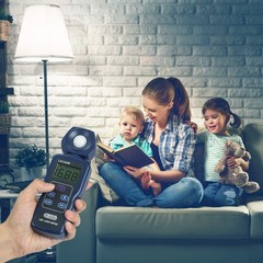 Professional LED Light Meter – Digital Illuminance Meter 0-200,000 Lux Range, 27