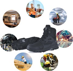 Mens Sneakers Work Safety Shoes Mesh Steel Toe Cap Waterproof Boots Size US