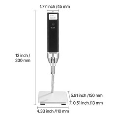 Portable Ultrasonic Homogenizer 0.3 in Titanium Alloy Probe Handheld and Desktop