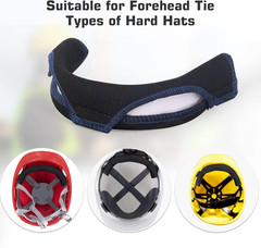 4 Pack Hard Hat Sweatband Flame Retardant Cotton Washable Reusable Liner for Saf