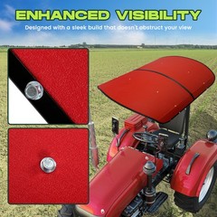 Red 52″ X 52″ Tuff Top ROPS Canopy For Tractor and Mowers Umbrella