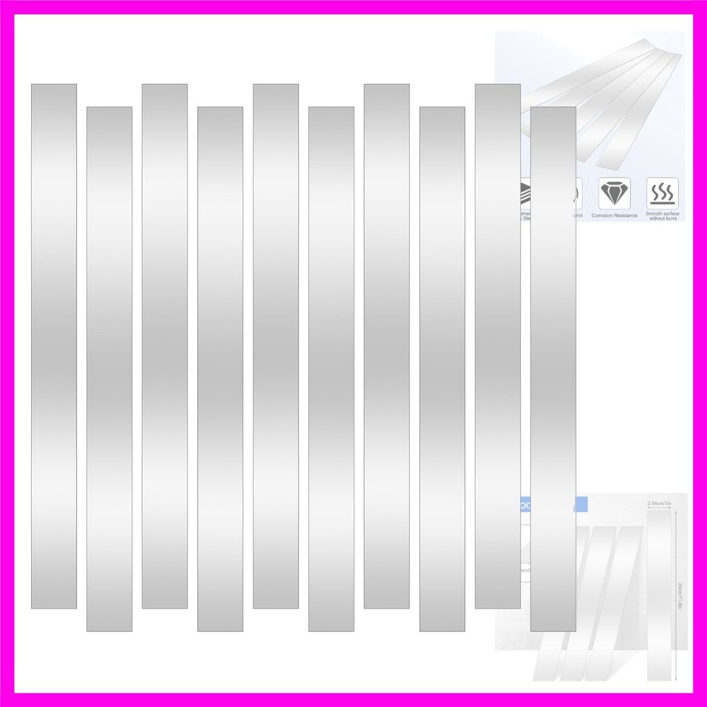 10 Pcs Sheet Metal Strips,12” Length,1” Width, 0.02” Thickness,Thin Flat M…