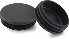4 Pack 3 Inch round Plastic Plugs, Plastic round End Caps, Black Tubing Plug, Pi