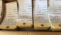 Inventory Tags 2 Part Carbon Style #8 500 2-part tag 6 1/4″ x 3 1/8″