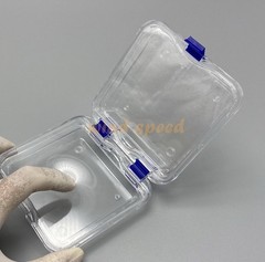 10x Denture False Inlay Teeth Membrane Case Hinged Display Jewelry Box 10x10x4cm