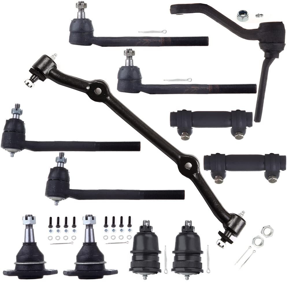 Ball Jts Tie Rod Ends Center Link Idler Arm 12pc Kit for Chevy S10 GMC Jimmy 2wd
