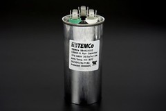 TEMCo 35+5 uf/MFD 370-440 VAC volts Round Dual Run Capacitor 50/60 Hz -Lot-5