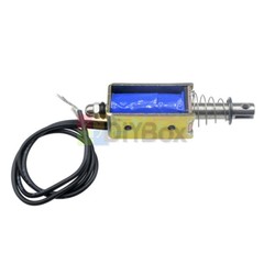 1-10x DC Solenoid Valve Electromagnet 12V Spring Push-Pull Through Type JF-0530B