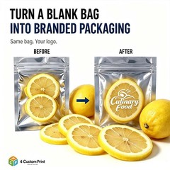 Custom Printed Mylar Bags Food Grade Stand Up Pouches for Snack & Food Wholesale