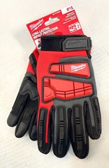 NWT – Milwaukee Demolition Impact Wrecking Gloves Black/Red, Large, 48-73-8552