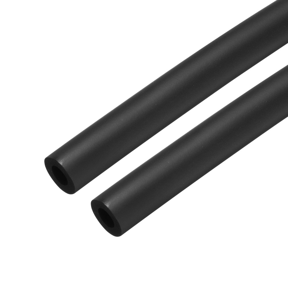 2pcs 3.3ft Pipe Insulation Tube 1/2 Inch(12mm) ID 22mm OD Foam Tubing Black