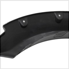 4Pcs ABS Wheel Protector Flare Black Matte Rivet-Textured Paintable 132-5186