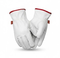 6 Pairs Genuine Goatskin Safety Gloves Durable, Comfortable & Versatile Work
