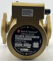 BELL & GOSSET NBF 36 CIRCULATOR 230V 60HZ DURAGLIDE BEARING CIRC PUMP 103403LF