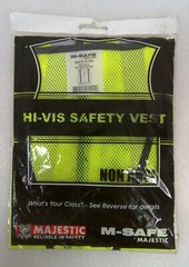 Lot of 6 – MAJESTIC 75-3003 YELLOW MESH VEST NON-ANSI ONE SIZE FITS MOST NEW