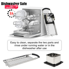 Premium Grade Stainless Steel Spaetzle Maker with Comfort 11 x 33cm, Sliver
