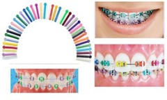 Dental Orthodontic Braces Ligature Ties Elastic Rubber Bands Mixed Color ARTMAN