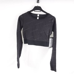 lululemon Wunder Train Crop Long Sleeve *Special Edit Black Sz 4 SEE DESCRIPTION