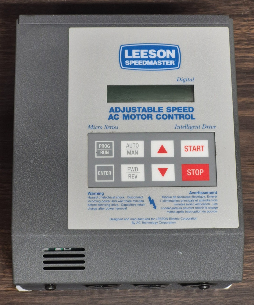 Leeson 174931.00 Inverter Drive 1HP .75kW 3Ph 0-230/4A 0-120Hz single in 3ph out