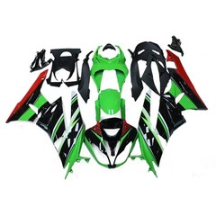 Black Red Green ABS Plastic Fairing Kit Kawasaki ZX6R ZX636R 2009-2012 Bodywork