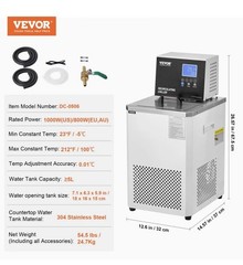 -5℃~100℃ 6L Laboratory Recirculating Chiller Heating And Cooling Circulator Bath