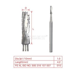 Root Surgical Carbide Bone Cutters Separating Burs Drills 28mm FG Dental
