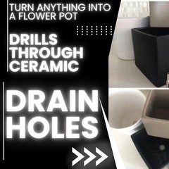 Drilax Diamond Drill Bit Set 1/2 (0.5) 3/4 (0.75) 1 inch Tile Hole Saw Kit Ceram