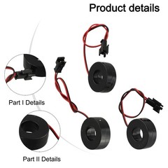 AC Voltage Current Monitor Meters with LED Display Pack of Three Units
