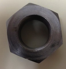 (1) 1″-14 Hex Nut Fine thread UNF fastener 1 Inch 1-14 Finished Steel Plain