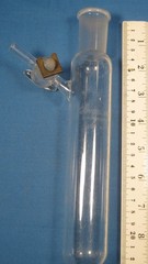CHEMGLASS 100 ML STORAGE TUBE SCHLENK ALL GLASS 24/40 FREE SHIPPING T