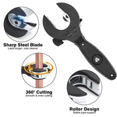 8-29mm Ratchet Tube Pipe Cutter Aluminium Ratchet Tool Copper PVC Tube Cutter