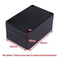 2x Waterproof Plastic Project Box Electronic Enclosure Case 100x68x50mm US Stock