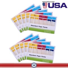 AZDENT Dental Endo Absorbent Paper Points 0.04/0.02 15-40#/Gutta Percha F1 F2 F3