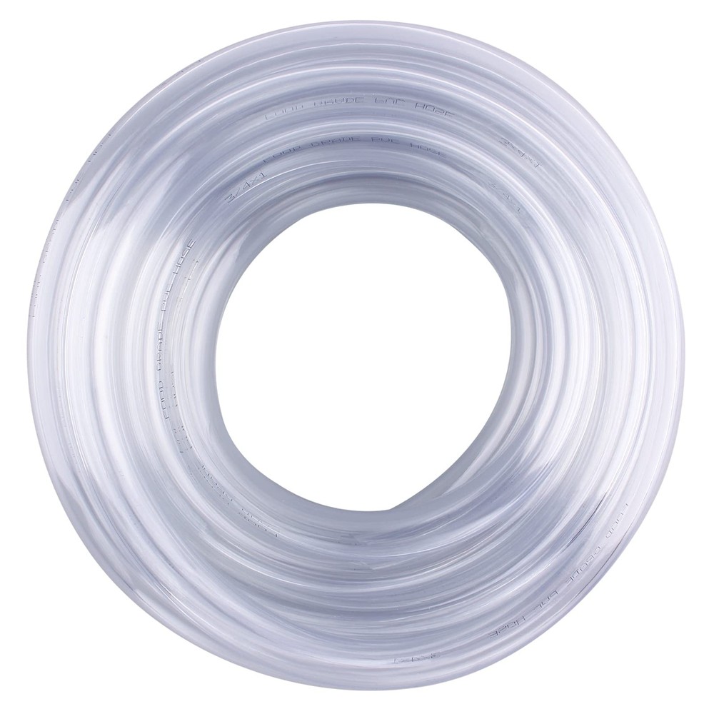 DERNORD PVC Tubing 3/4″ID X 1″OD Flexible Clear Vinyl Hose 25 25 Feet,