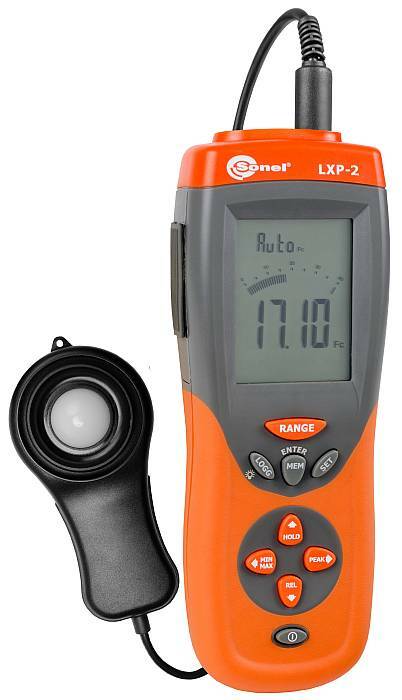 Sonel LXP-2 Light Meter Resolution 0.1 lux (0.01 fc) Class A Measurements