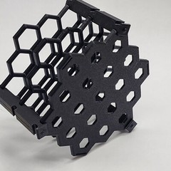 19-Place Honeycomb Hexagonal Test Tube Holder Rack for Tubes, Vials Up To 18mm