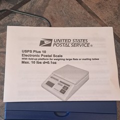 USPS Postal Service Max 10 LBS Digital Shipping Scale With Cord Tested NWB