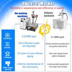 5W 355NM UV Laser Marking Engraver Machine For Glass Metal Wood Acrylic