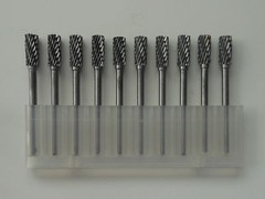 10 pcs 3mm X 5mm Tungsten Carbide Cutting Rotary Burr CNC Engraving Bit A5