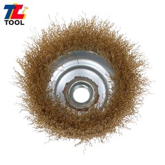 6 Pack Wire Cup Brush 4″ Coarse Crimped Cup Brush for Grinders with 5/8″ Arbor