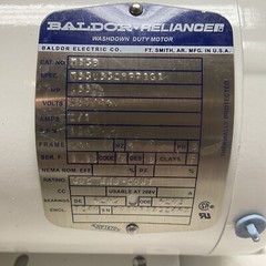 Baldor Washdown Duty Motor 1/3hp 230/460 Volts 2 Amp 850rpm M158